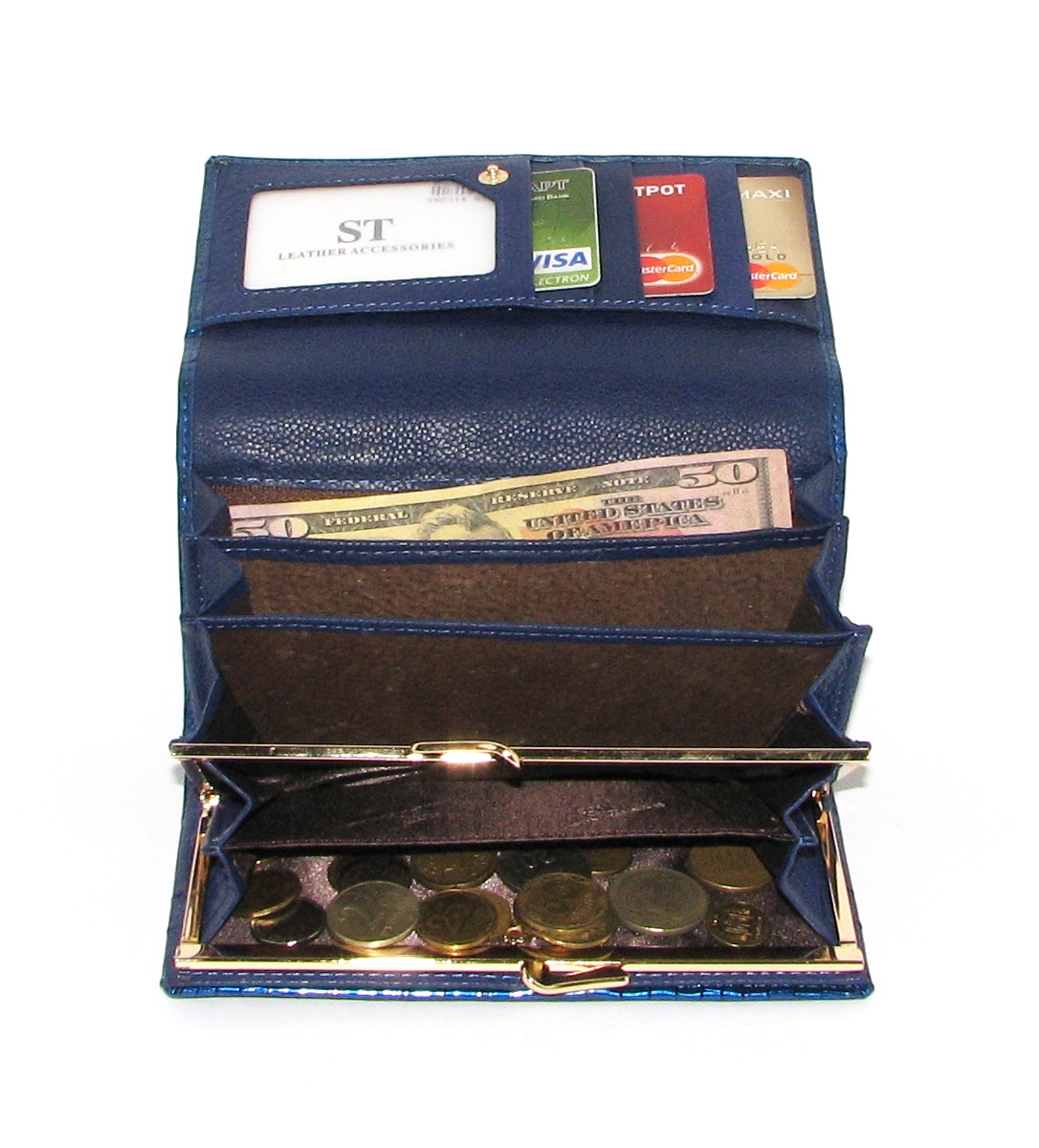 Кошелек женский ST S8001A Blue Кошелек женский ST S8001A Blue
